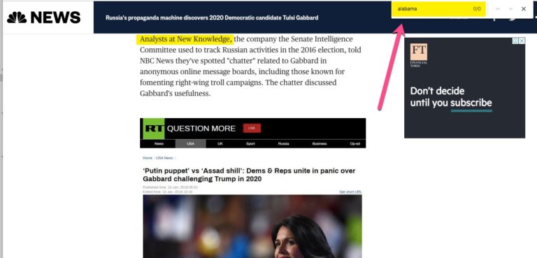 Un modo per accusare 'facile facile': la Russia sostiene “Tulsi Gabbard sostenuta dalla Russia” ma è un falso scoop di NBC News 4