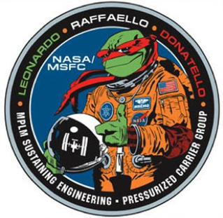 Il logo dei MPLM
Credits: NASA, Mirage Studios