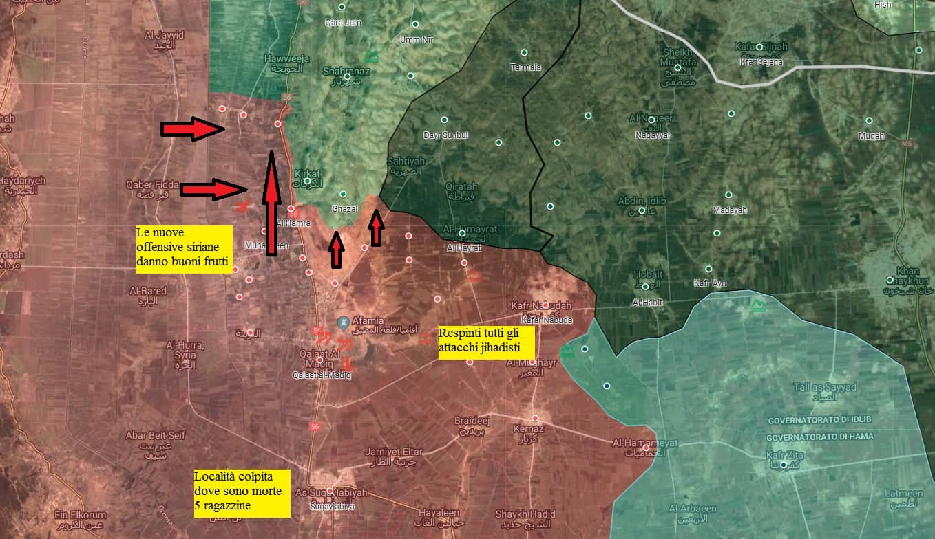 SIRIA - Situazione sui fronti al 16 maggio 2019 4