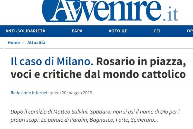 Il card. Bagnasco richiama Salvini perché dice che la sua vita appartiene ad un Bene presente 2