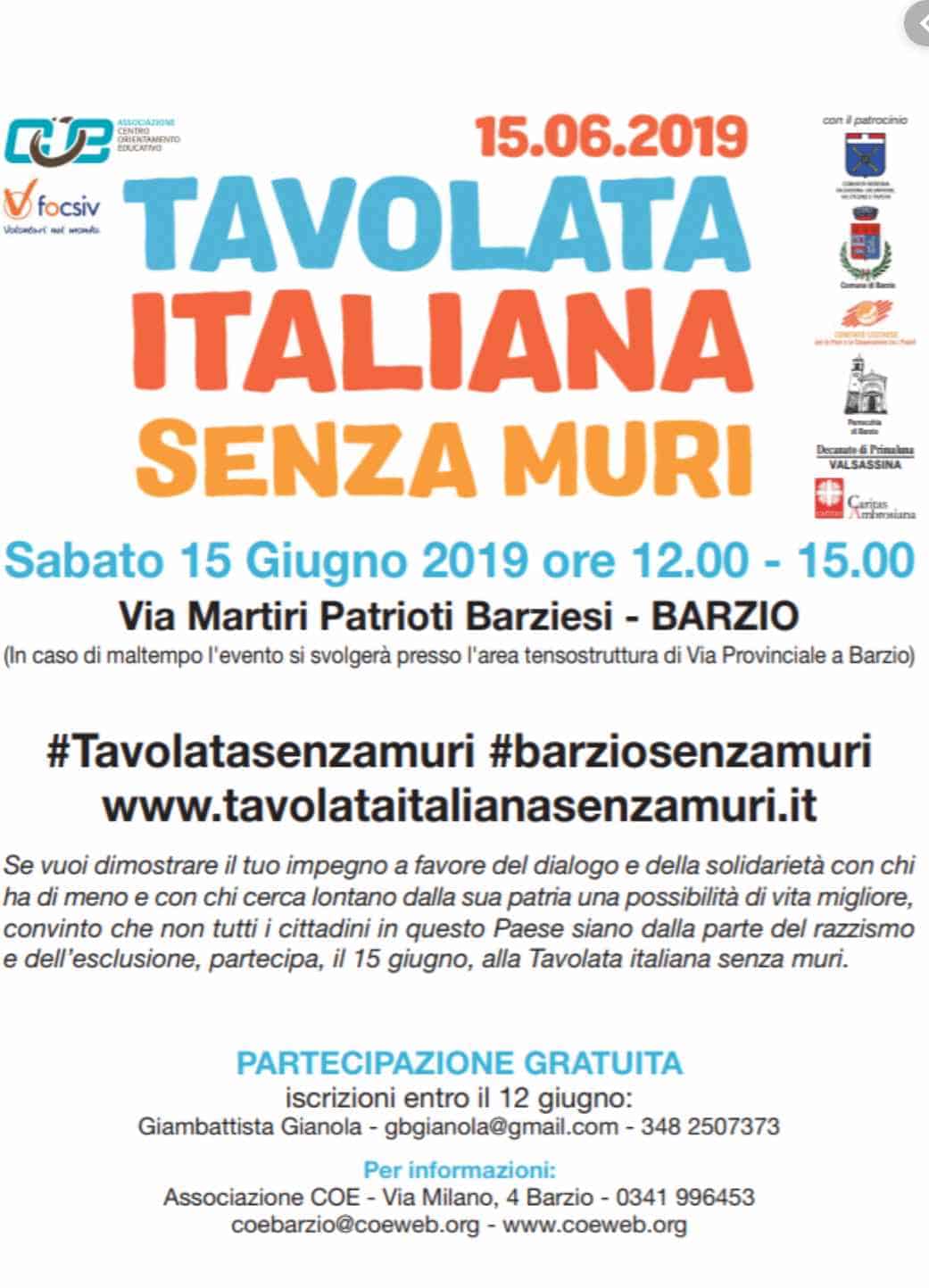 "Tavolata Italiana Senza Muri", una iniziativa esemplare ma divisiva nelle intenzioni 2
