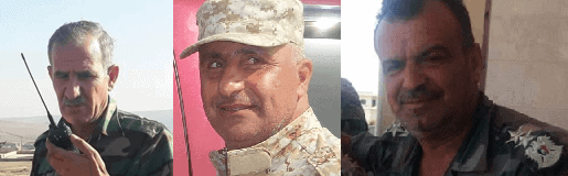 Da sinistra a destra: Brig. Gen. Saba'a, colonnello Mohammad, colonnello Malouk