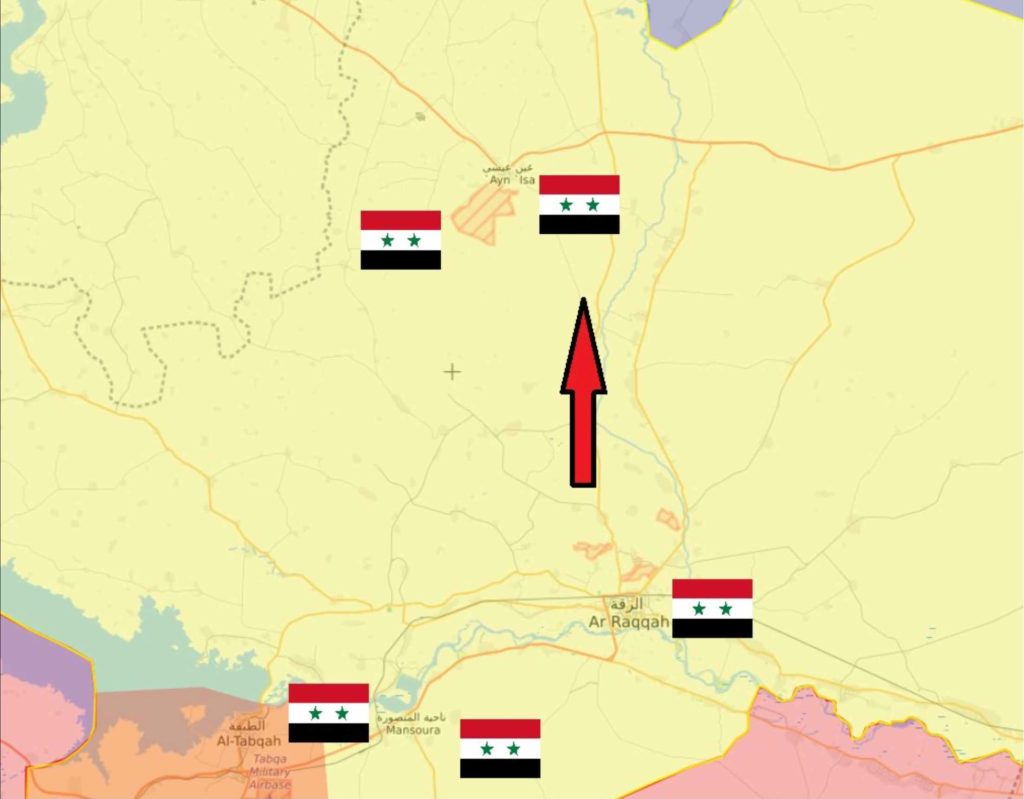 Siria - aggiornamento intervento siriano su area occupata dai curdi SDF 3