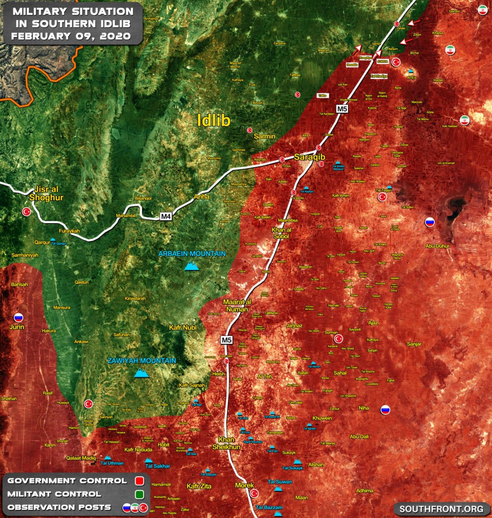 Situazione in Siria - aggiornamento 10/02/2020 - conflitto forse congelato sulle posizioni attuali 1