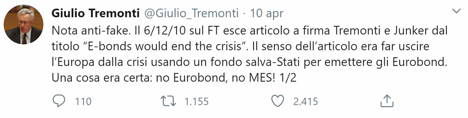 Salvini e Meloni nel 2012 approvarono il MES? No, è falso (e ve lo dimostro) 1