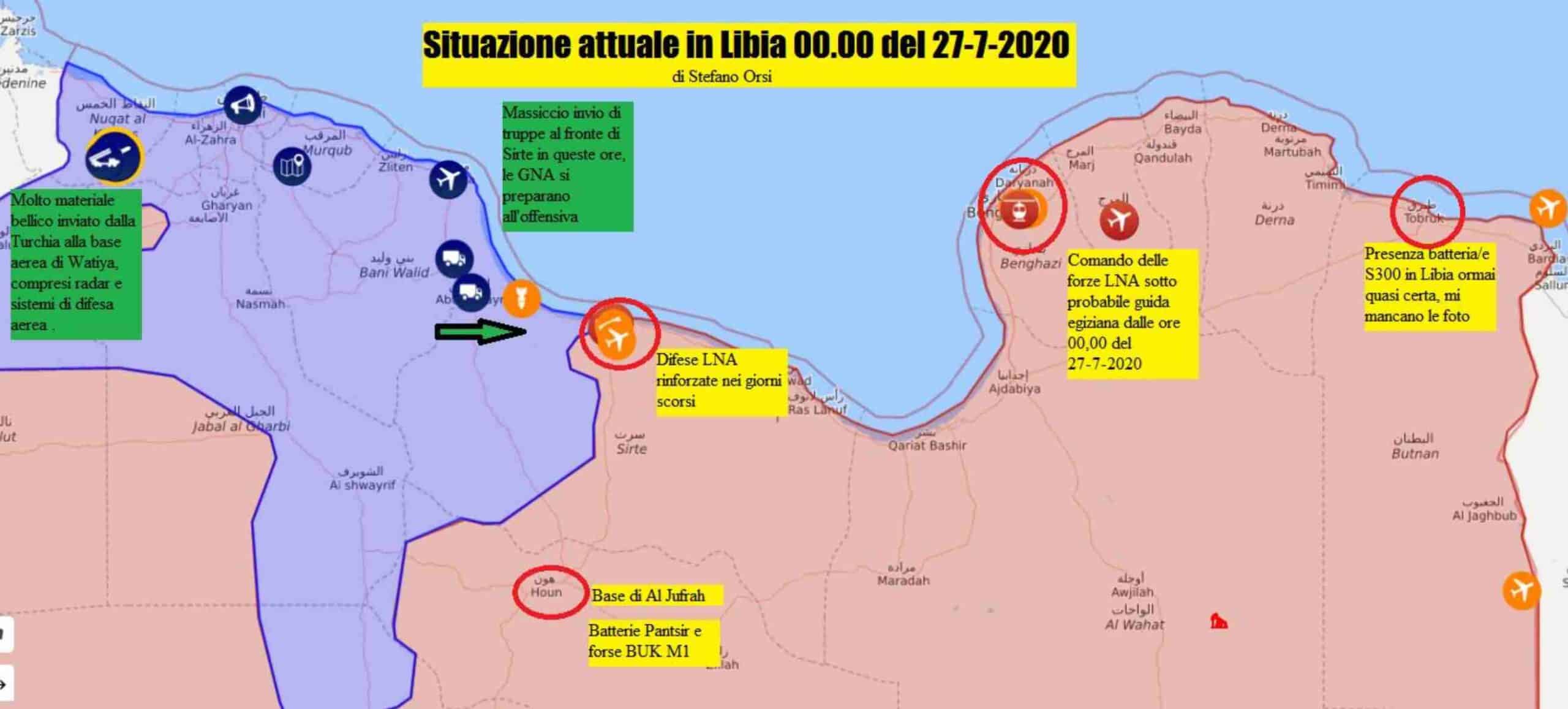 Stefano Orsi: aggiornamento sui fronti libici 27 luglio 2020 1