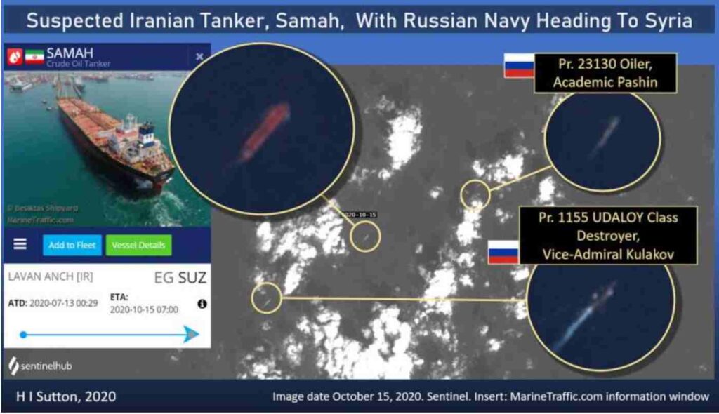Le petroliere iraniane che riforniscono la Siria sono ora scortate dalla marina russa 2