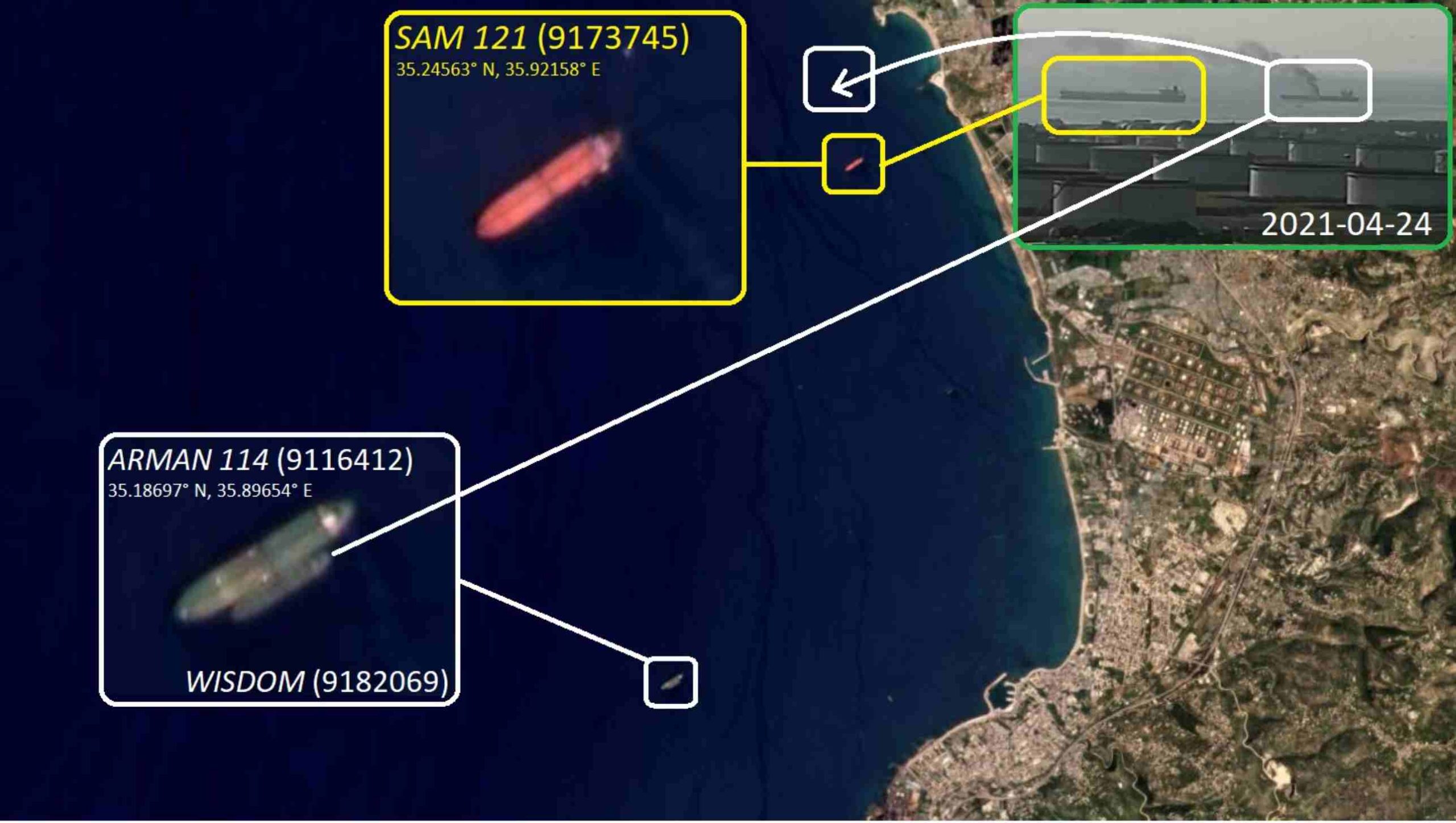SIRIA - Nessun attacco di droni sulla petroliera che scaricava petrolio a Baniyas 1