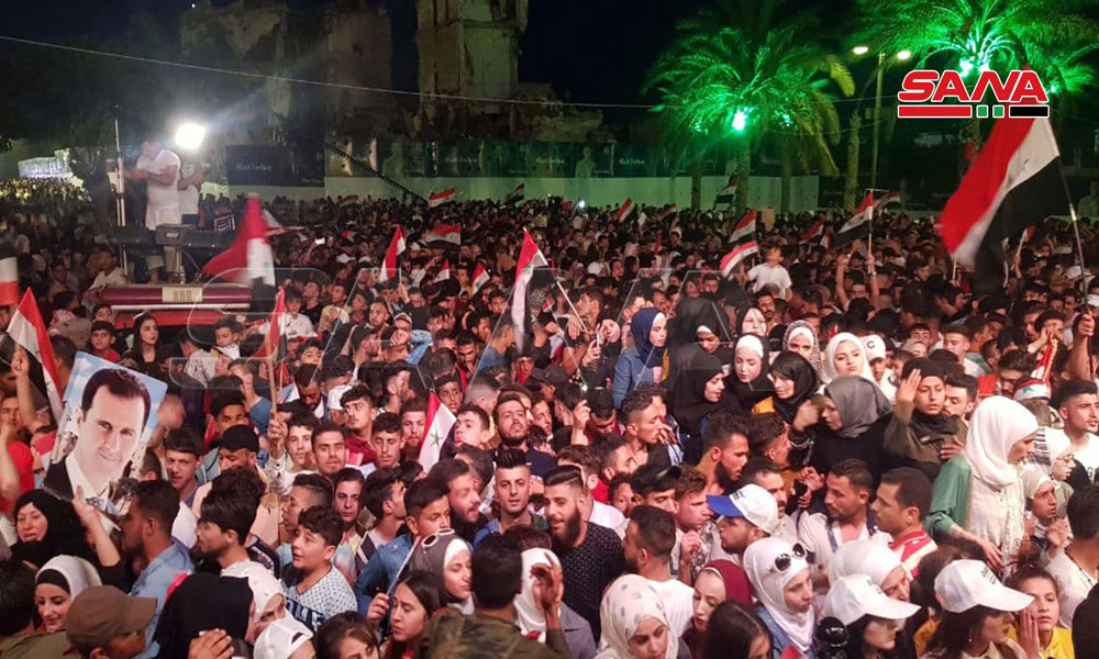 La Siria festeggia la rielezione del presidente Assad 2