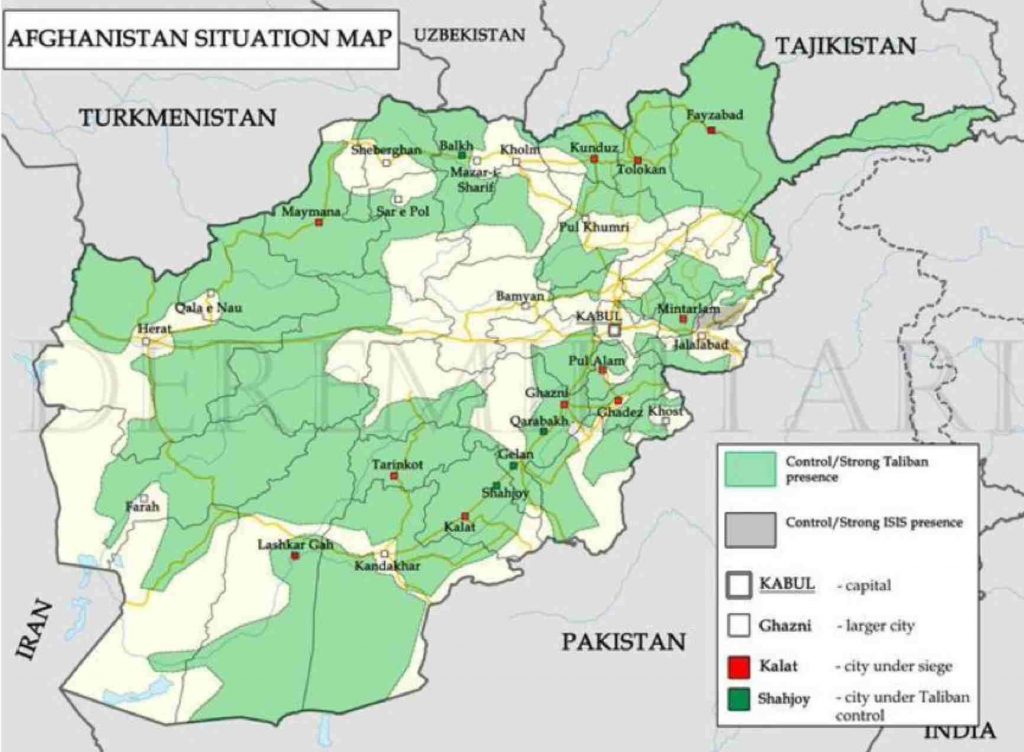 Afghanistan - I talebani avanzano (per mezzo di conquiste militari ma soprattutto tramite accordi) 2