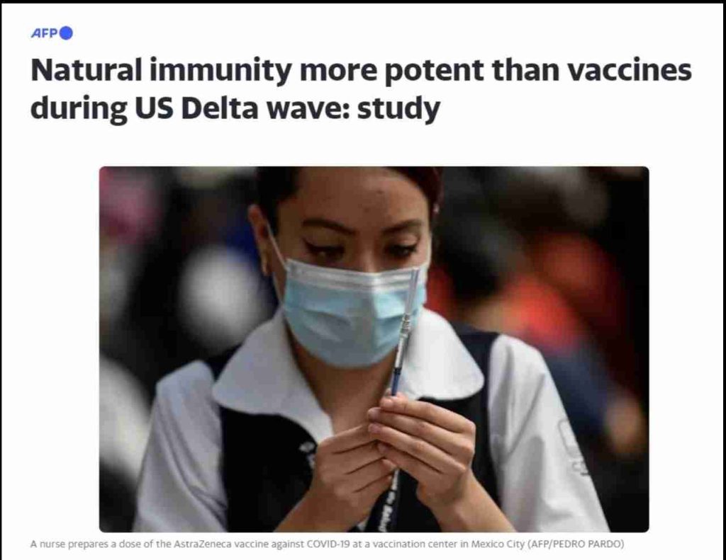 Uno studio del CDC avverte che se il Covid 19 molla la stretta è per l'immunità naturale, sia per i vaccinati che per i non vaccinati 1
