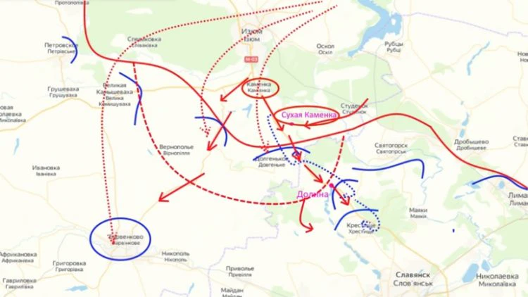 Si dice che la tenaglia del Donbass settentrionale stia progredendo