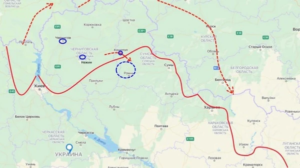 Le unità vengono ritirate da Kiev su entrambe le sponde del fiume. Attraverso la Bielorussia o direttamente ad est oltre Konotop