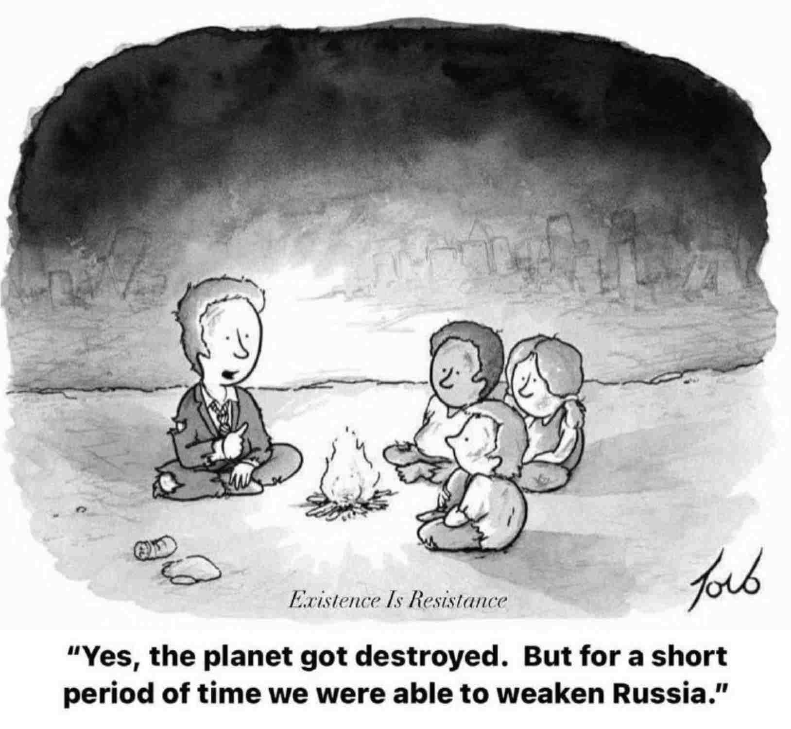 “Sì, il pianeta è stato distrutto. Ma d'altra parte, siamo stati in grado di indebolire la Russia per un po' ”: mezzogiorno, XXII secolo