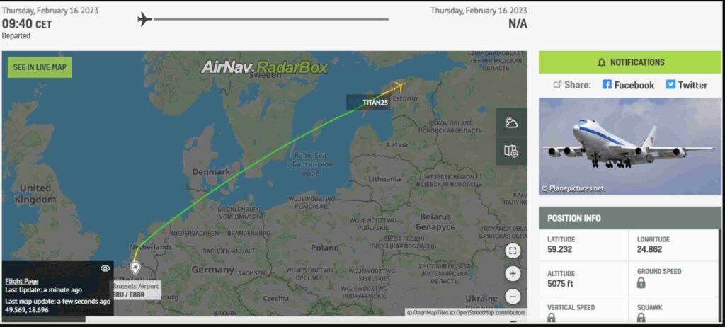 Pesawat kiamat meninggalkan Brussel dan tiba di Tallinn (Estonia) – VP News – ‘jangan bicara’